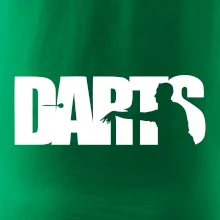 Darts - nápis so šípkarom