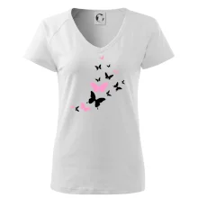 Motýle ružovo čierni