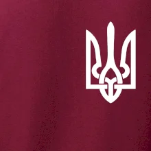 Ukrajina trojzubec prsník Ukrajina trojzubec prsník