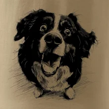 Čiernobiela karikatúra Bernský salašnícky pes