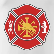 Fire department logo červené