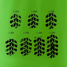 Pneumatiky - obtlačok v závislosti na tlaku