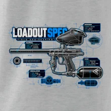 Technický výkres výstroja pre paintball