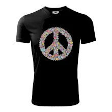 Peace symbol lístočky