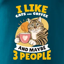 I like cats and coffee and maybe 3 people