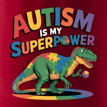 Stojící Rex Autism is my superpower
