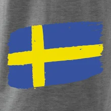 Švédsko vlajka štetkou