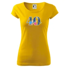 Kvetinové číslo kreslené - 40