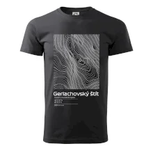 Gerlachovský štít - vrstevnice v obdĺžniku