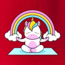 Yoga jednorožec - dúha