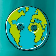 Planéta krajiny gombík (Pecka design)