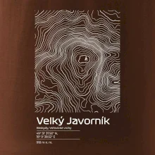 Velký Javorník (Beskydy) - vrstevnice v obdĺžniku