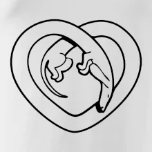 Jazvečík srdca - obrys Jazvečík srdca - obrys