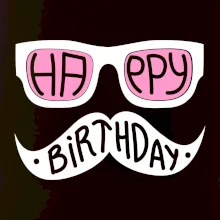 Mustache narozeniny - okuliare Mustache narozeniny - okuliare