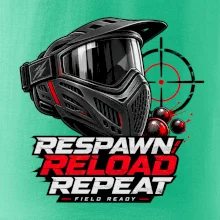 Paintballová maska – Respawn, Reload, Repeat