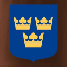 Švédsky znak tri korunky na prsník