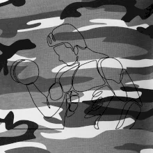 Fitness muž jedným ťahom Fitness muž jedným ťahom