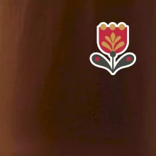 Folklór na prsníku tulipán