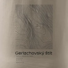 Gerlachovský štít - vrstevnice v obdĺžniku