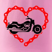 Moto srdce reťaz - chopper