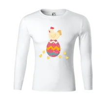 Sliepka sediaca na veľkonočnom vajci Sliepka sediaca na veľkonočnom vajci