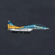 Mig 29 Fulcrum Blue-Yellow - Ghost of Kyiv