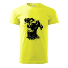 Čiernobiela karikatúra Labrador tmavý