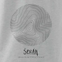 Šerák - vrstevnice v kruhu