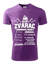 Hodinová mzda zvárač
