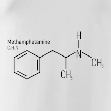 Molekulárna štruktúra Metamfetamín Molekulárna štruktúra Metamfetamín
