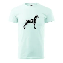 Dobermans - nápis v tele