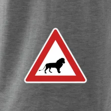 Dopravná značka - Pozor lev