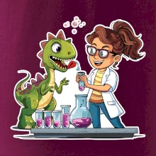 Chemik a dinosaurus - dievča