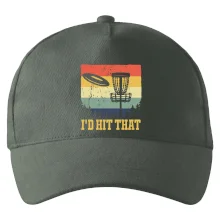 Disc golf player retro vintage