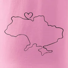 Mapa Ukrajiny - srdce