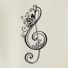 Husľový kľúč kvety