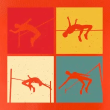 Skok do výšky vintage