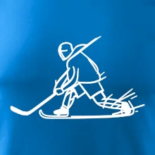 Kreslený hokejista tučnou fixkou