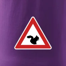 Dopravná značka - Pozor veverička