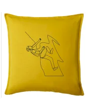 Lezec na skale jedným ťahom