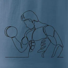 Fitness muž jedným ťahom Fitness muž jedným ťahom