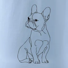 Francúzsky buldoček čierna kresba