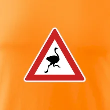 Dopravná značka - Pozor pštros