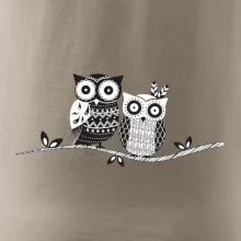 Dve sovy abstraktné