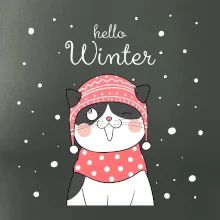 Mačka v čiapke s vystrčeným jazykom Mačka v čiapke s vystrčeným jazykom