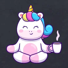 Yoga - jednorožec káva