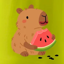 Kapybara s melónom Kapybara s melónom