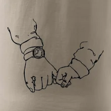 Otec a syn ruky obrys Otec a syn ruky obrys