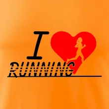 I love running dievča