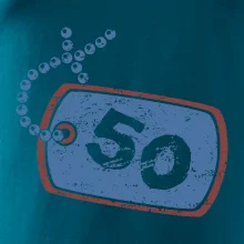 50 na krku štítok